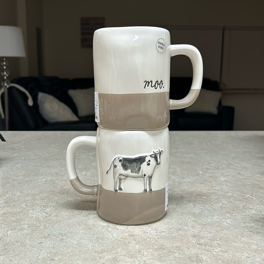 Rae Dunn Moo Mug NWT